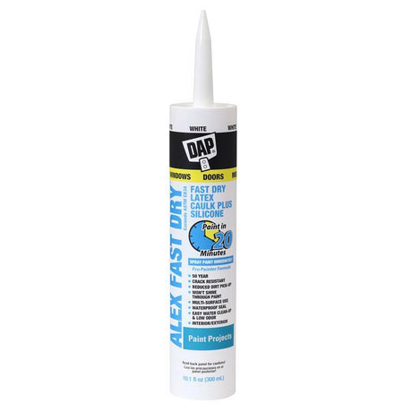 CAULK LATEX WH10.1OZBX12