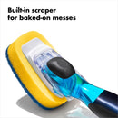 OXO Good Grips 1 in. W Soft/Medium Bristle Plastic/Rubber Handle Soap Dispensing Scrubber Brush