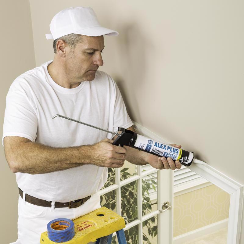 DAP Alex Plus White Siliconized Acrylic Latex All Purpose Caulk 10.1 oz
