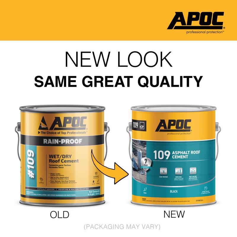 APOC Black Asphalt Roof Cement 1 gal