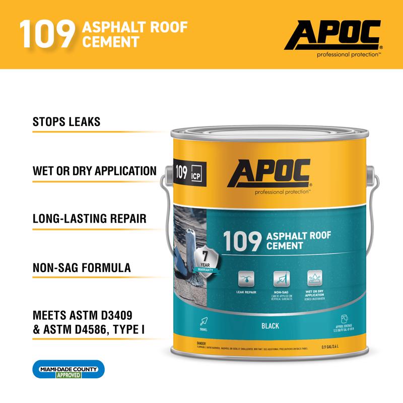 APOC Black Asphalt Roof Cement 1 gal