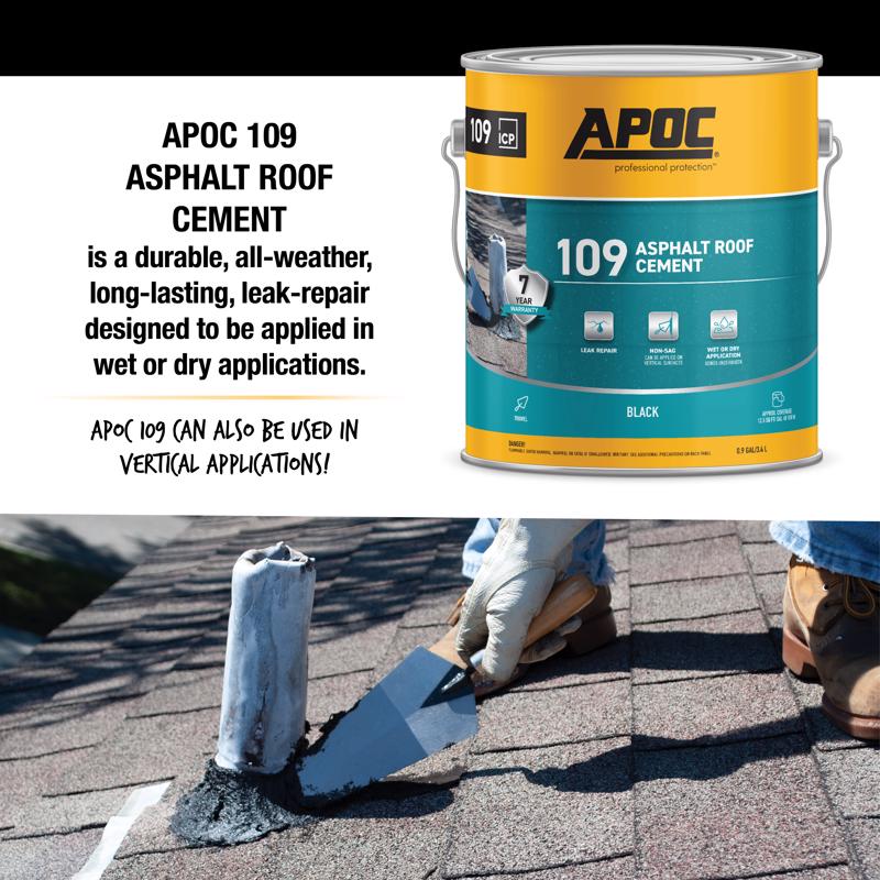 APOC Black Asphalt Roof Cement 1 gal
