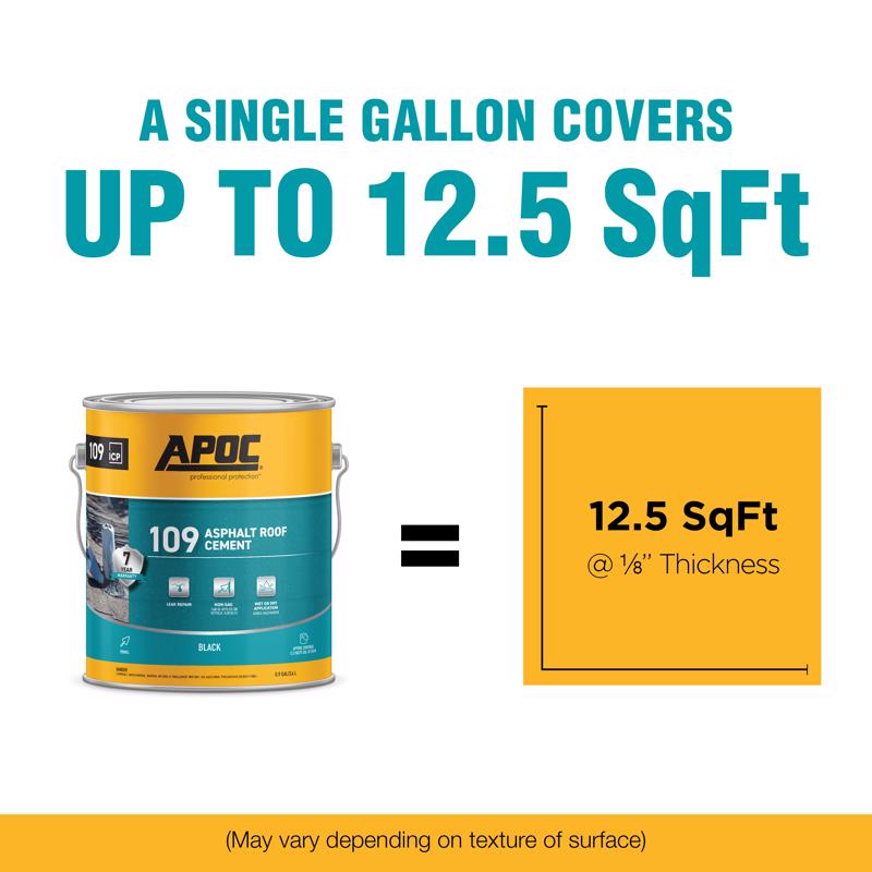 APOC Black Asphalt Roof Cement 1 gal