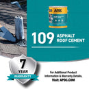 APOC Black Asphalt Roof Cement 1 gal