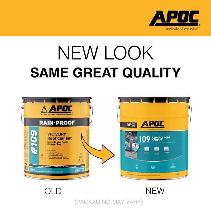 APOC Black Asphalt Roof Cement 5 gal