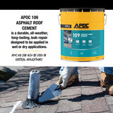 APOC Black Asphalt Roof Cement 5 gal