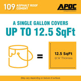 APOC Black Asphalt Roof Cement 5 gal