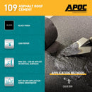 APOC Black Asphalt Roof Cement 10 oz