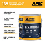 APOC Black Roof And Foundation Coating 1 gal
