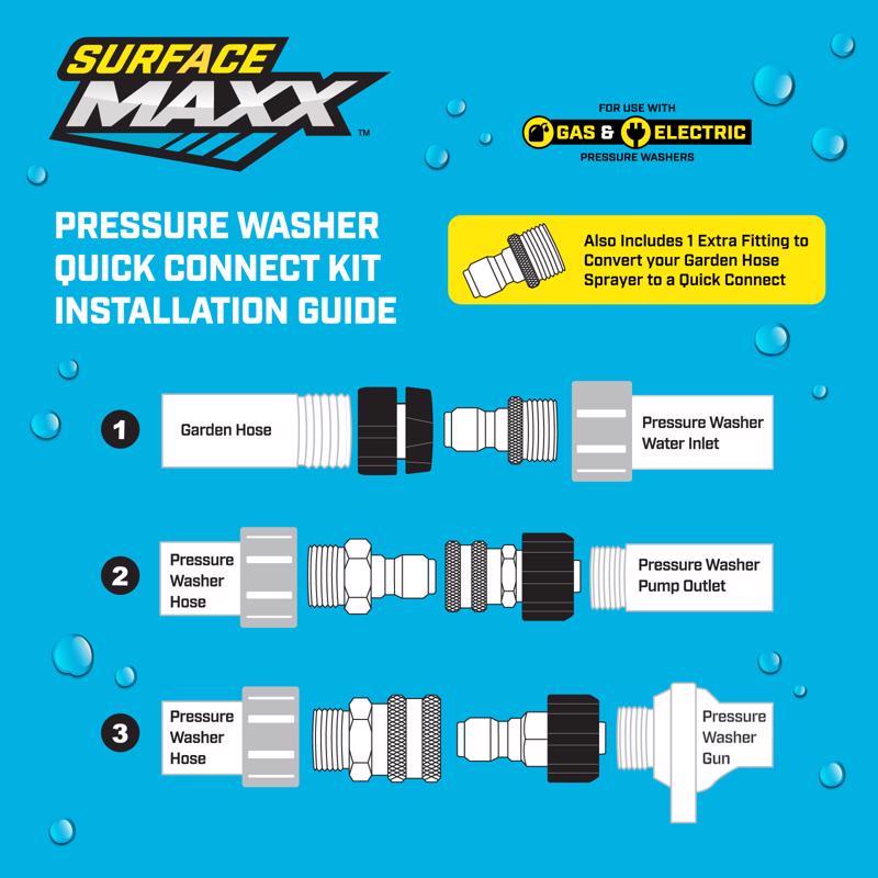 SurfaceMaxx Quick Connect Kit 4500 psi