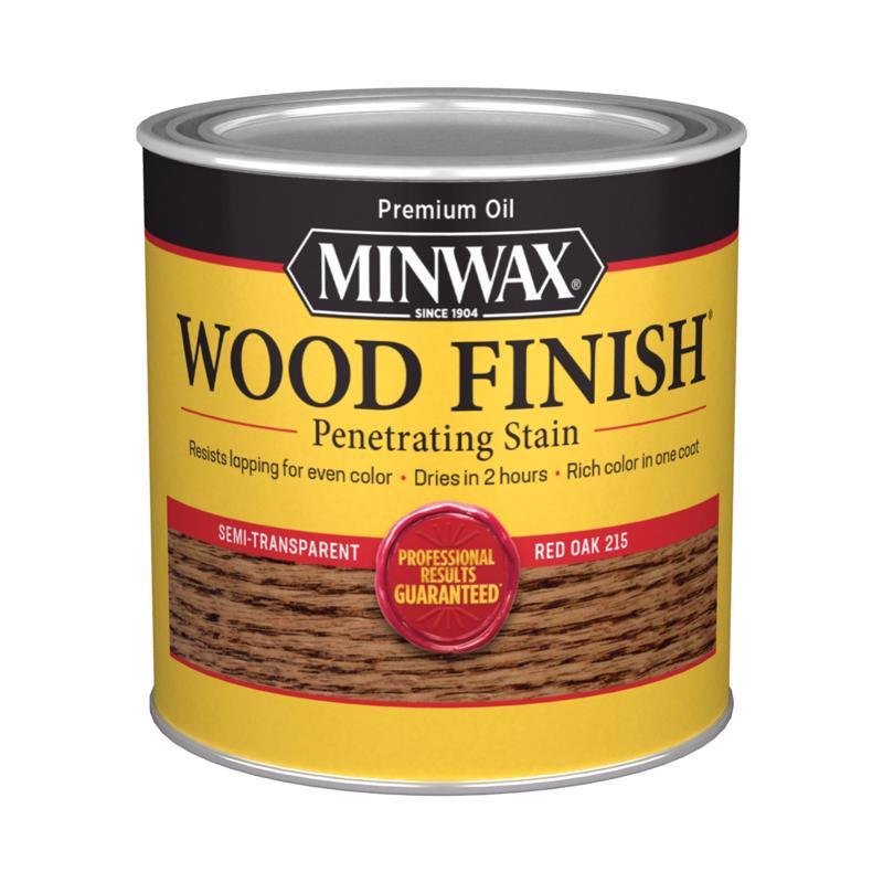 Minwax Wood Finish Semi-Transparent Red Oak Oil-Based Penetrating Wood Stain 0.5 pt