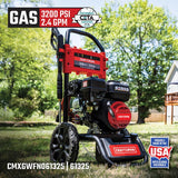 Craftsman (49-State) CMXGWFN061325 CRX 3200 psi Gas 2.4 gpm Pressure Washer