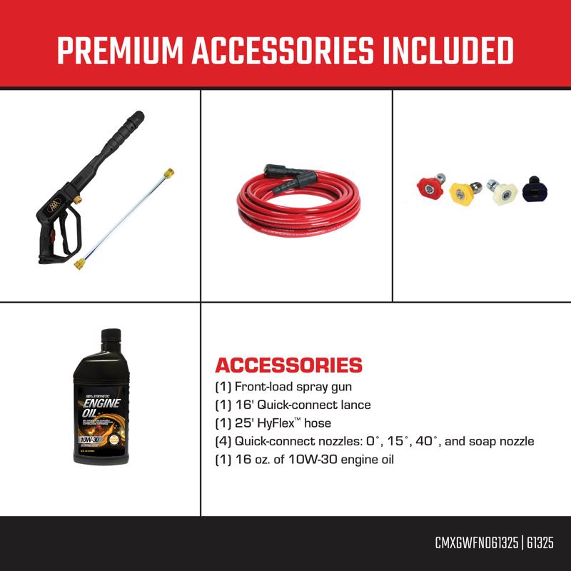 Craftsman (49-State) CMXGWFN061325 CRX 3200 psi Gas 2.4 gpm Pressure Washer