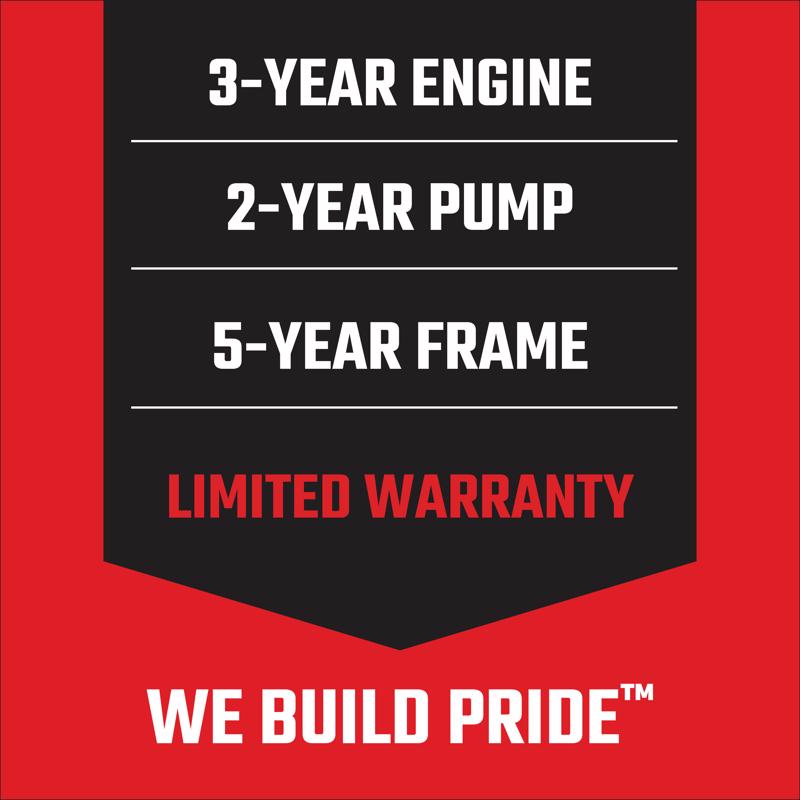 Craftsman (49-State) CMXGWFN061325 CRX 3200 psi Gas 2.4 gpm Pressure Washer