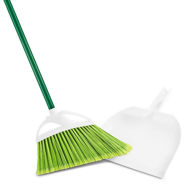 Libman Petplus 8.5 in. W Recycled PET Broom with Dustpan