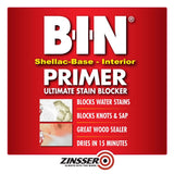 Zinsser B-I-N White Shellac-Based Spray Primer and Sealer 13 oz