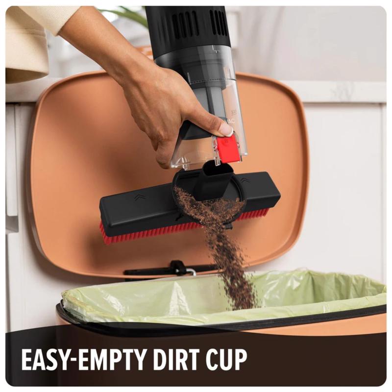 Dirt Devil Broom Vac Bagless Cordless Standard Filter Rechargeable Sweeper