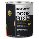 DOOR PAINT SATIN BLK 1QT