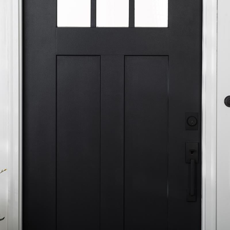 Rust-Oleum Stops Rust Satin Black Tint Base Door Paint Exterior and Interior 1 qt