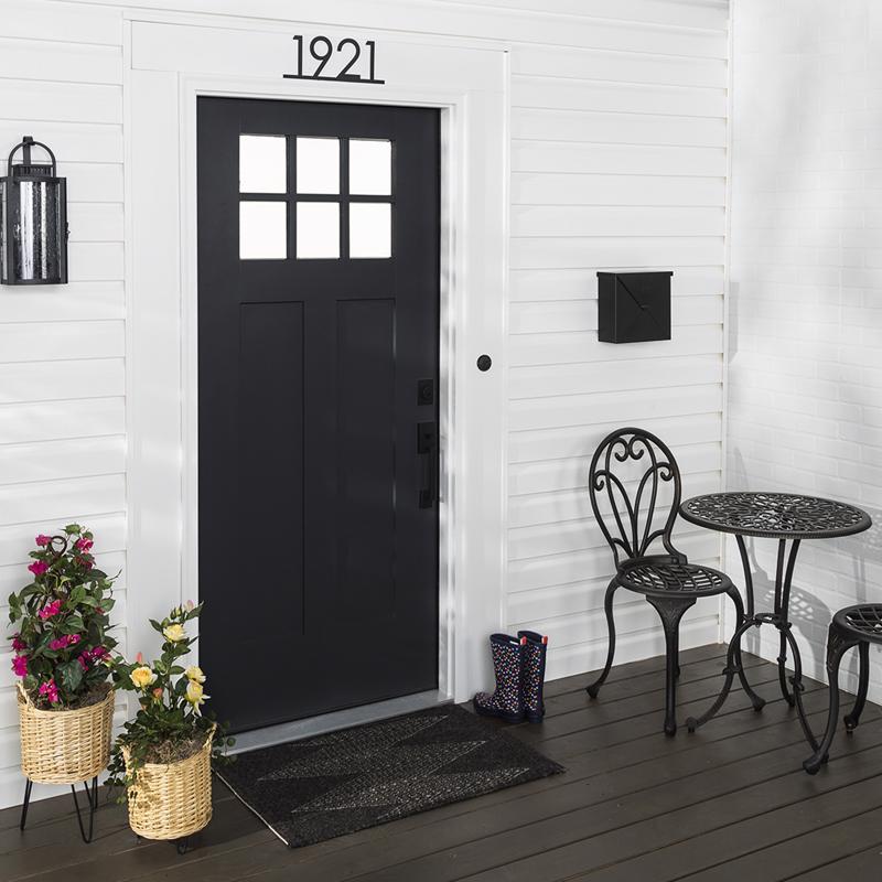 Rust-Oleum Stops Rust Satin Black Tint Base Door Paint Exterior and Interior 1 qt