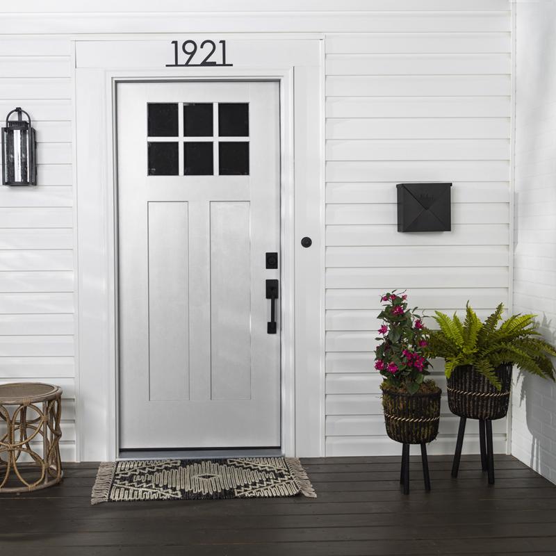 Rust-Oleum Stops Rust Satin White Door Paint Exterior and Interior 1 qt