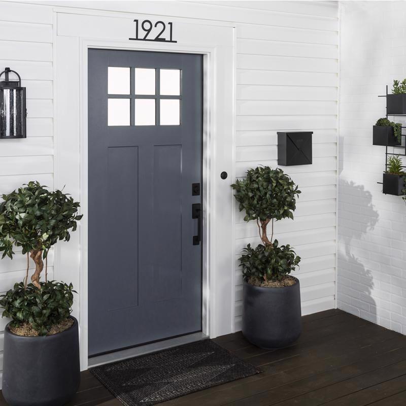 Rust-Oleum Stops Rust Satin Alpine Gray Water Base Door Paint Exterior and Interior 1 qt