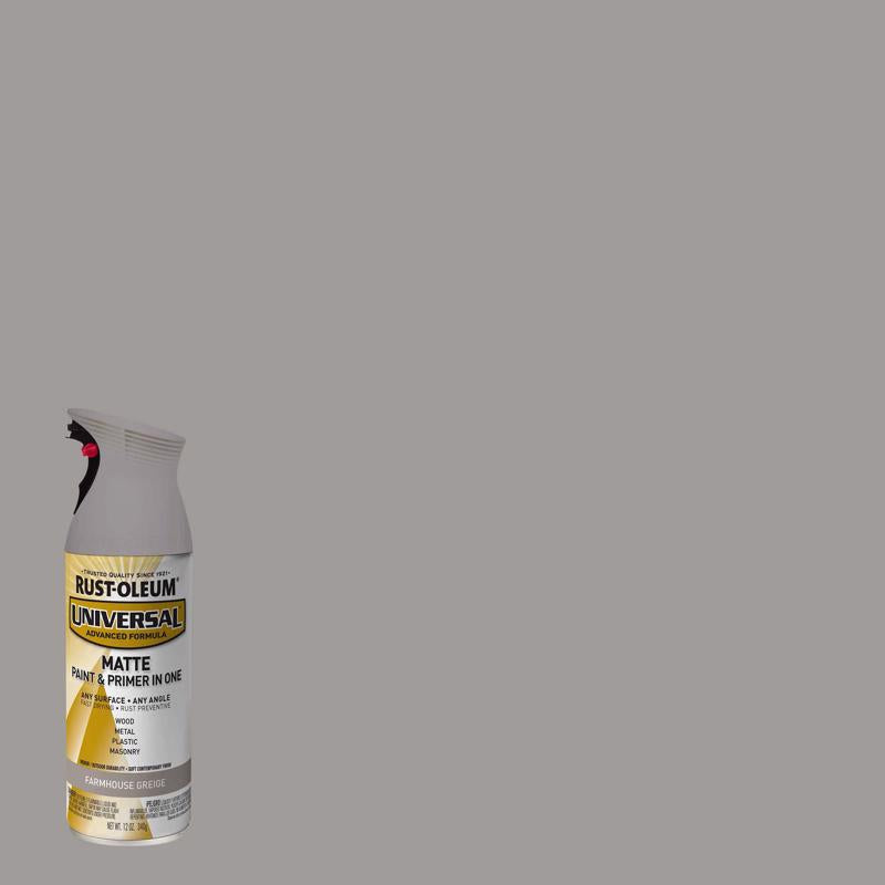 Rust-Oleum Universal Matte Farmhouse Greige Spray Paint 15 oz