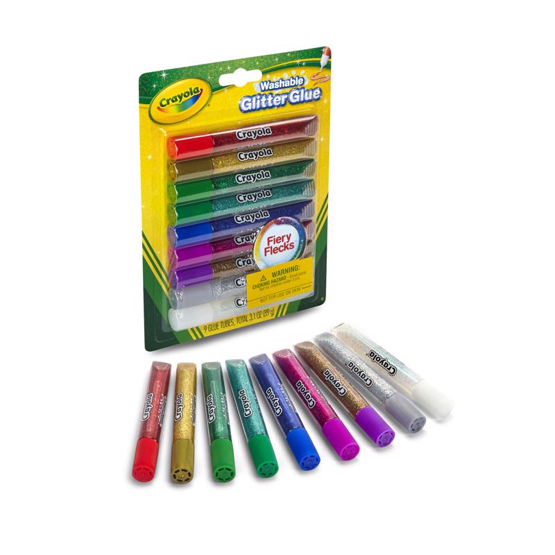 Crayola Medium Strength Assorted Glitter Glue 3.1 oz