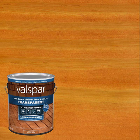 Valspar Transparent Redwood Natural tone Stain and Sealer 1 gal