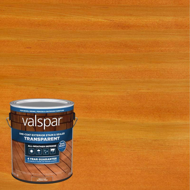 Valspar Transparent Redwood Natural tone Stain and Sealer 1 gal