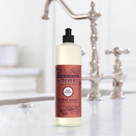 MRS. MEYER'S CLEAN DAY Dish Soap, Fall Leaves, 16 FL OZ (Pack of 6)