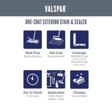 Valspar One-Coat Semi-Transparent Cedar Natural tone Stain and Sealer 1 gal
