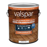 Valspar One-Coat Semi-Transparent Tintable Neutral Base Stain and Sealer 1 gal