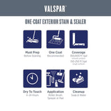 Valspar One-Coat Solid Tintable White Base Stain and Sealer 1 gal