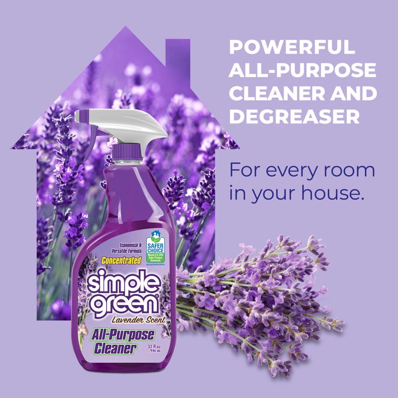 Simple Green Lavender Scent Concentrated All Purpose Cleaner Liquid 32 oz