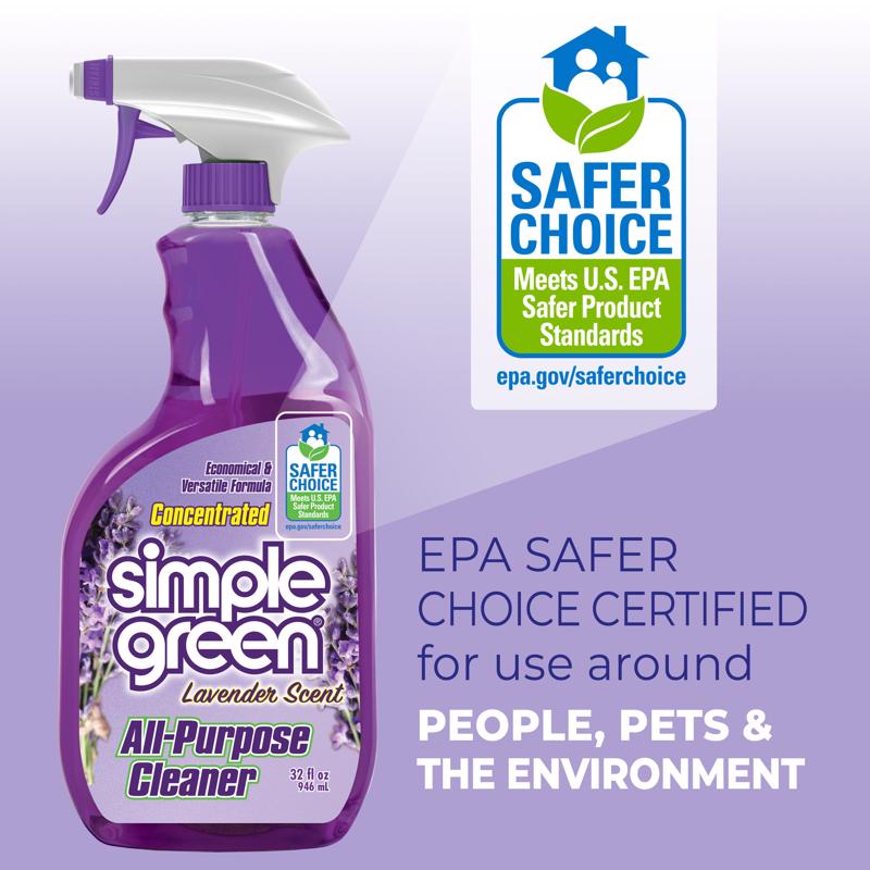 Simple Green Lavender Scent Concentrated All Purpose Cleaner Liquid 32 oz