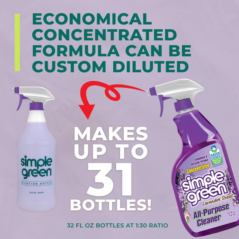 Simple Green Lavender Scent Concentrated All Purpose Cleaner Liquid 32 oz