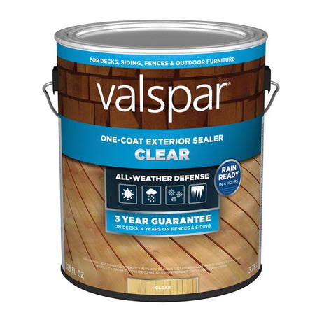 Valspar One-Coat Clear Transparent Deck and Concrete Sealer 1 gal