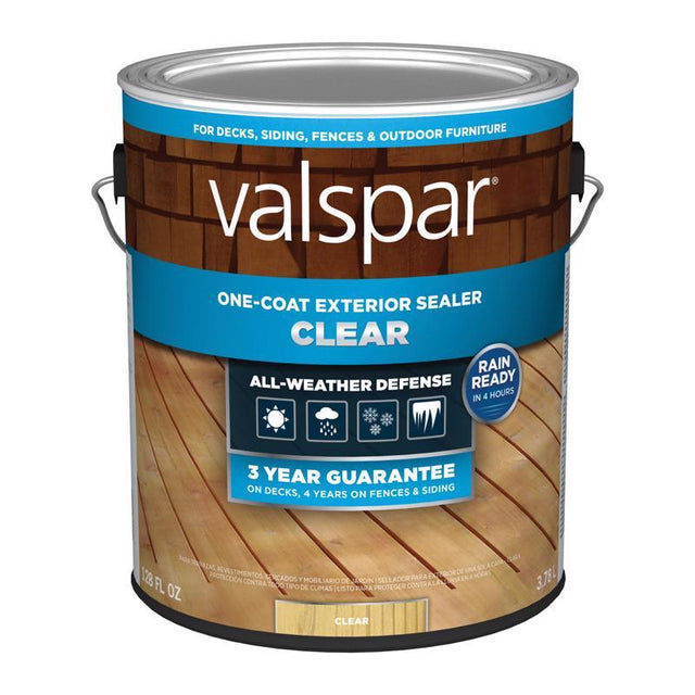 Valspar One-Coat Clear Transparent Deck and Concrete Sealer 1 gal
