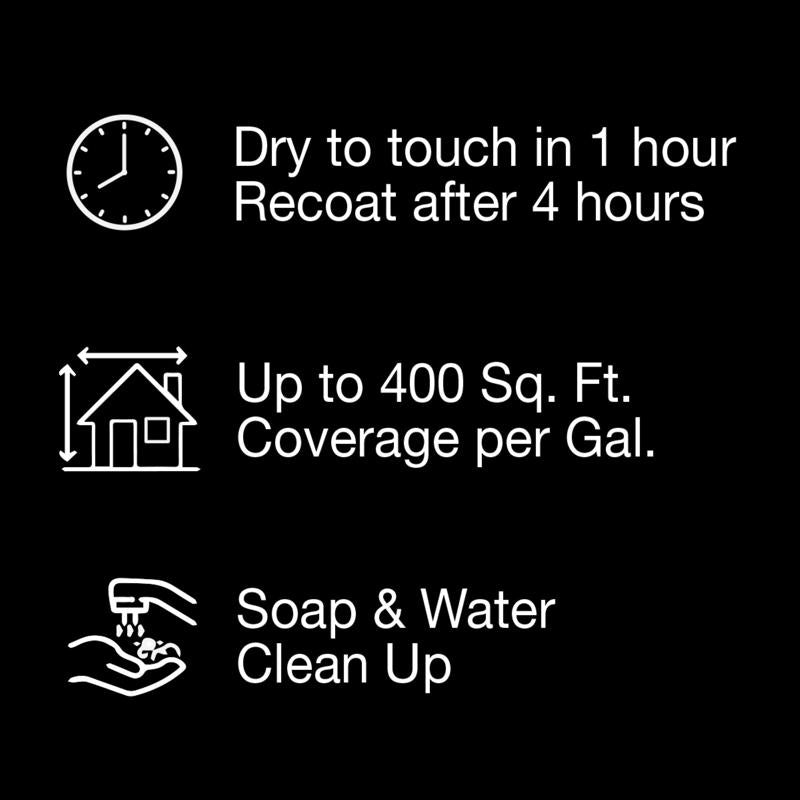 Rust-Oleum Sure Color Eggshell Linen White Water-Based Paint + Primer Interior 1 gal