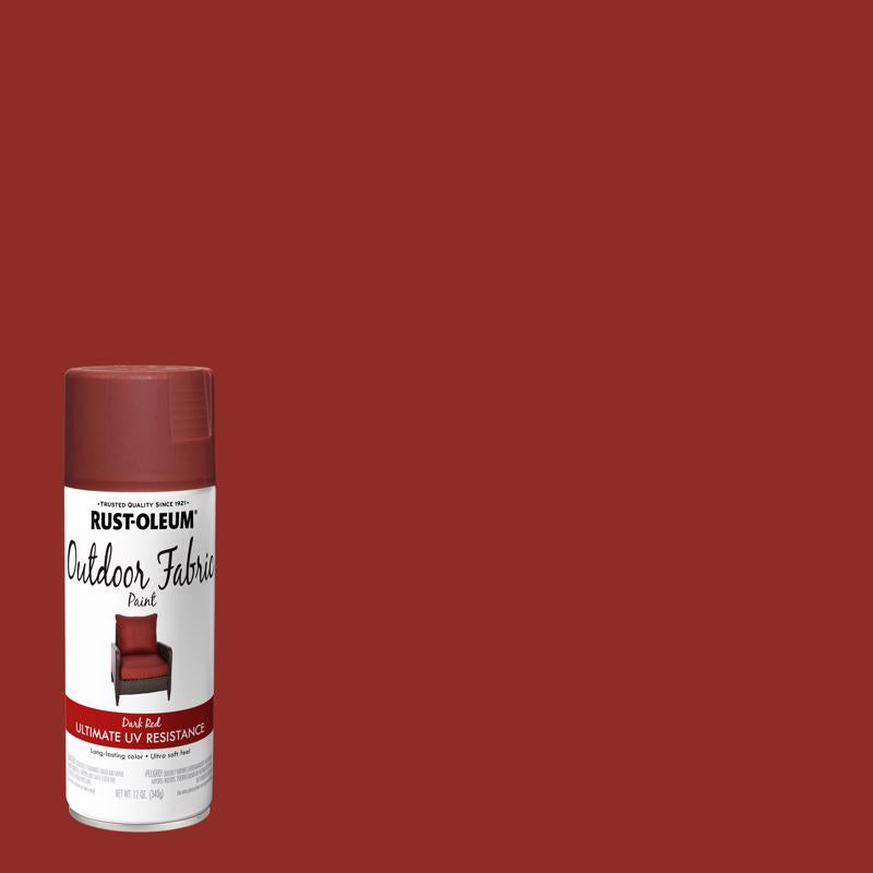 Rust-Oleum Flat Dark Red Fabric Spray Paint 12 oz