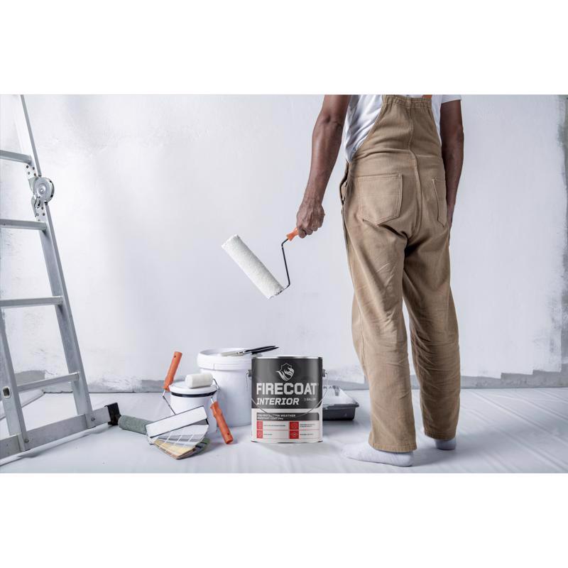 Firecoat White Low Sheen Water-Based Primer 2.6 gal