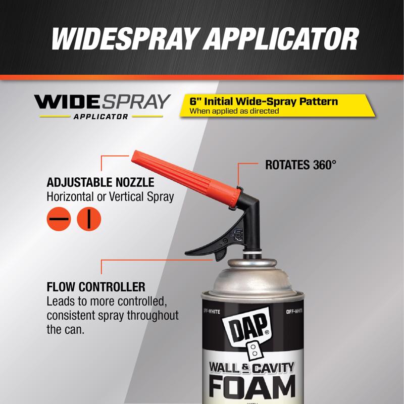 DAP Off-White Polyurethane Foam Wall & Cavity Foam Sealant 20 oz