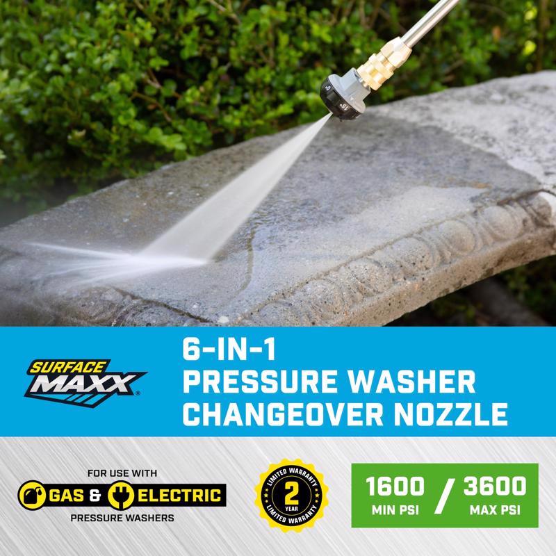 SurfaceMaxx 6-in-1 Change-Over Spray Nozzle 3600 psi