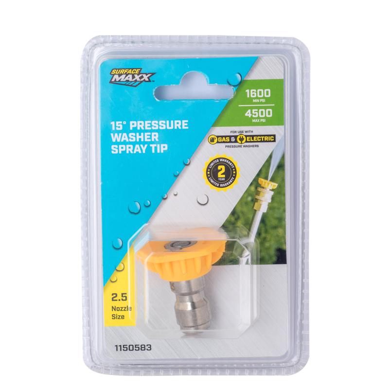 SurfaceMaxx 2.5 Orifice 15-degree Spray Nozzle 4500 psi