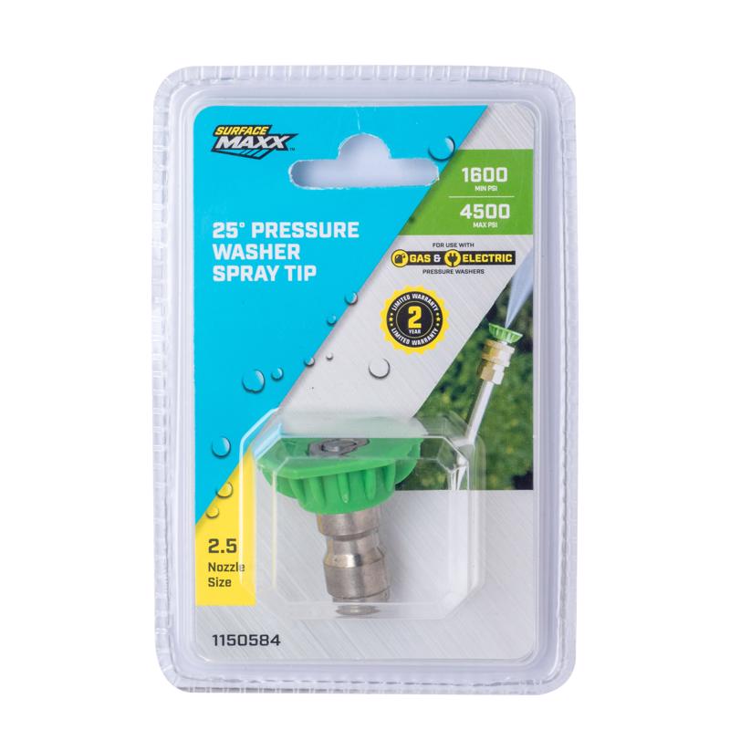 SurfaceMaxx 2.5 Orifice 25-degree Spray Nozzle 4500 psi