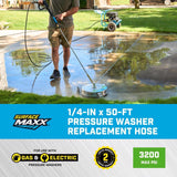 SurfaceMaxx 1/4 in. D X 50 ft. L M22 Replacement Pressure Washer Hose 3000 psi