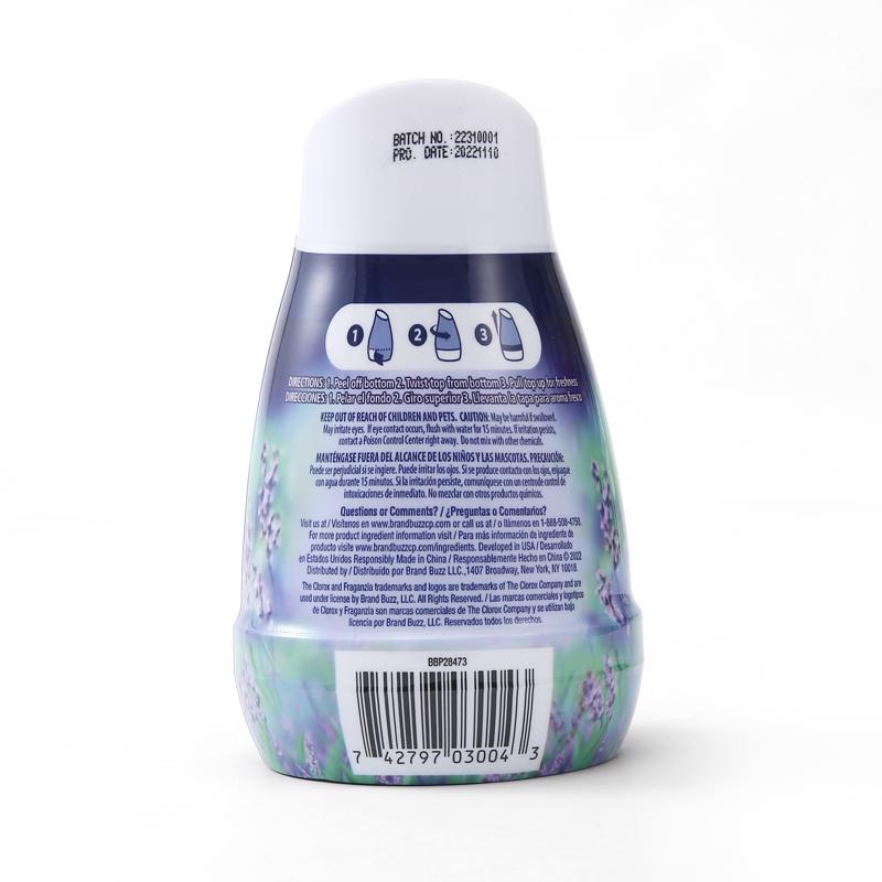 Clorox Fraganzia Lavender Scent Air Freshener 6 oz Gel 1 pk
