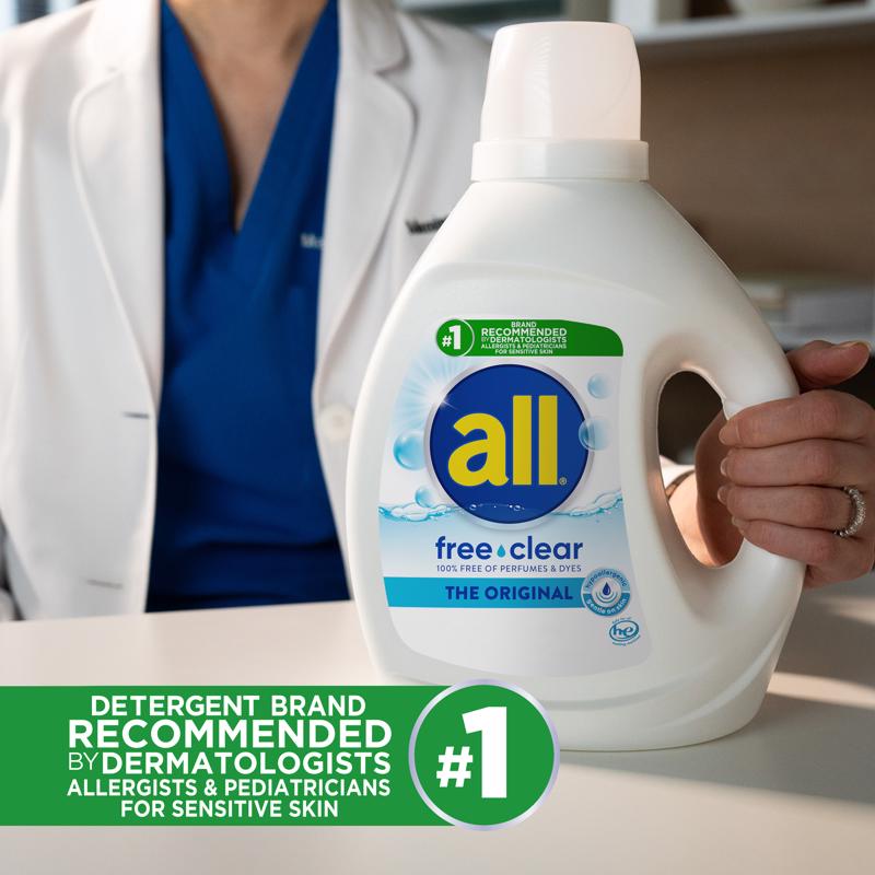 All No Scent Detergent Liquid 88 1 pk