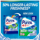 Purex Mountain Breeze Scent Laundry Detergent Pod 11.1 oz 21 pk